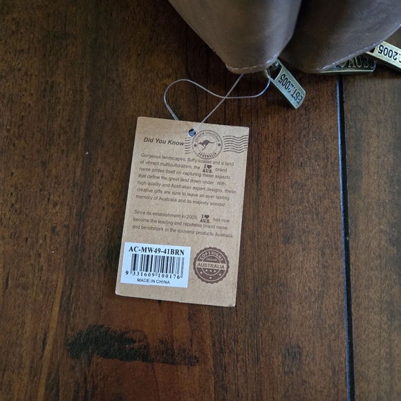 Kangaroo Australia Three Zip Wallet Travel Crossbody Bag Outback Style Brown - Picture 4 of 10